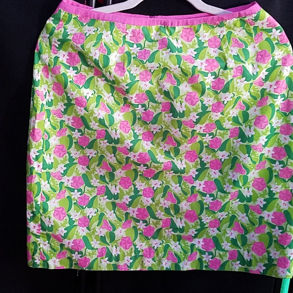 Lilly Pulitzer Pistachio Vine Skirt White Label